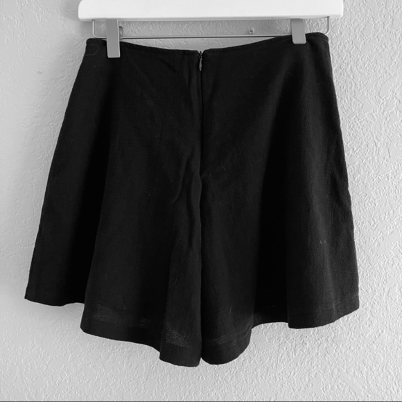 SOLD NWT Lush Black Lace Up Front Skort M - Picture 3 of 10